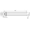 Ideal Standard IOM Double Towel Rail, Chrome, A9131AA