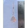 Rose Gold Rose Quartz Trillion Earrings Sterling Silver