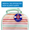 InchBug Personalized 2 Pack Allergy Circle Kids Bag Tags (General Allergy Alert)