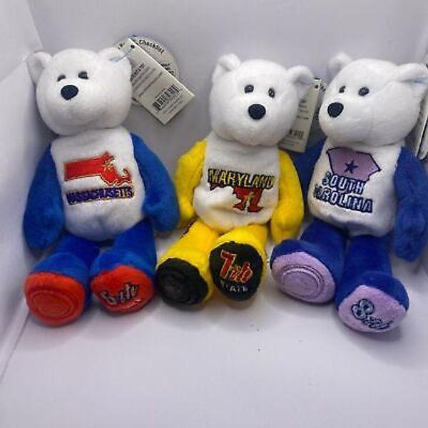 Coin Bear Limited Edition Collectible Lot of 3 MA MD SC COINS NOT INCLUDED