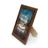 A5 Walnut wooden effect Photo/Picture frame Wall Mountable with acrylic display