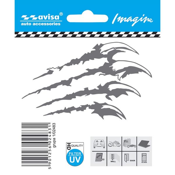 Avisa Auto Tattoo Sticker Claws - 9,7x5,9cm