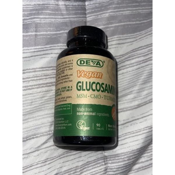Deva Vegan Glucosamine MSM  CMO Non-Shellfish 90 Tablets Gluten-Free,