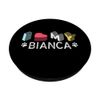 Bianca Personalized Dog Name Bianca Pet Lover PopSockets Swappable PopGrip