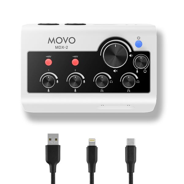 Movo MDX-2 Dual Channel Portable Audio Interface