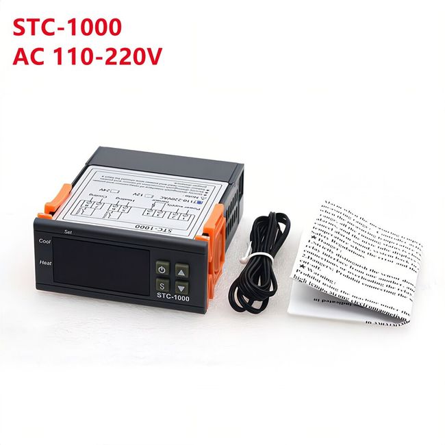 LED Digital Temperature Controller STC-1000 AC 110-220V 10A Relay