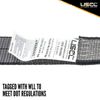 USCC 2" X 27' BlackLine Ratchet Strap w/Flat Hook