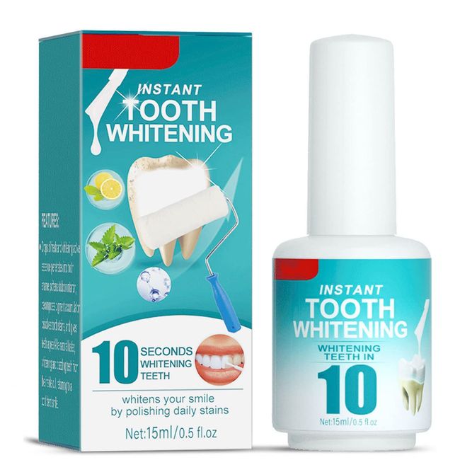 Whitening Tooth Paint, Tooth Polish Uptight White, Instant Whitening Paint for Teeth, Teeth Whitening Essence, Teeth Cleaning Serum for Tooth Polish Whitening Stain Removal (1PCS)