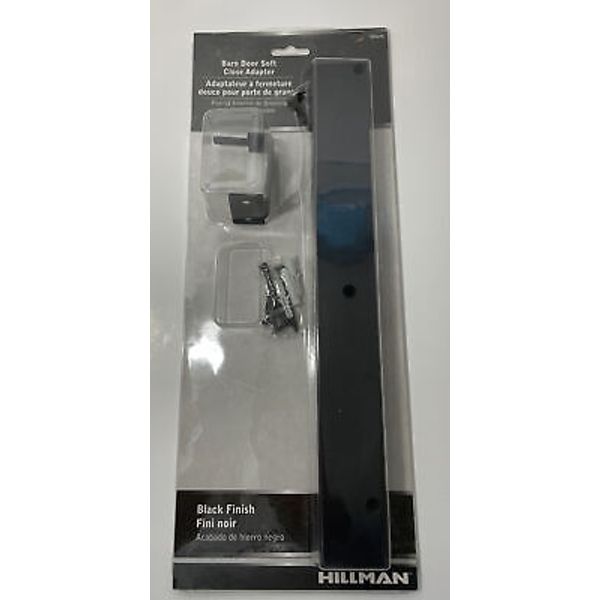 Barn Door Soft Close Kit 854295 Hillman  NEW Old Stock Black Finish