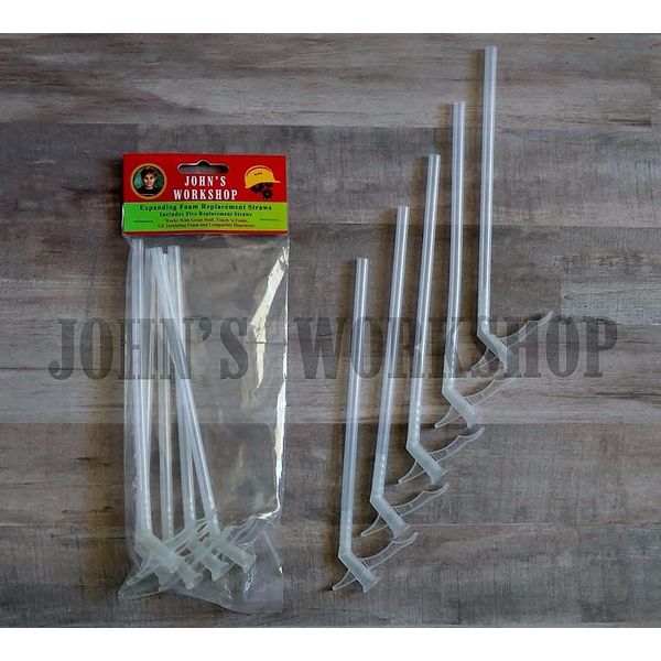 Five Expanding Insulation Sealant Dispenser Straws - Great Stuff Foam Nozzles