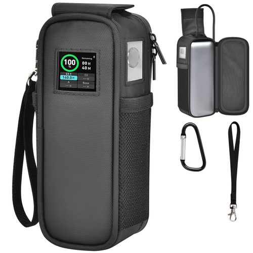 Case Compatible with Anker Prime 27,650mah Power Bank 250w, Laptop Phone Computer Battery Chargers Travel Carrying Holder for Anker 737 Portable Charger Fast Charging &USB Cables, Adapters (Bag Only)