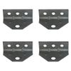 4 Brackets Top Angle Swivel Top for Boat Trailer Bunk Board Mounts