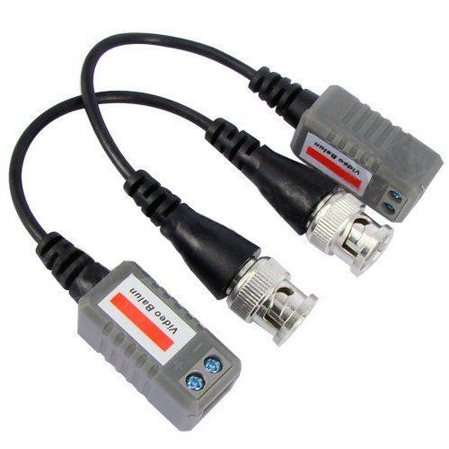 BW PAIR CCTV Camera BNC CAT5 Video Balun Transceiver Cable