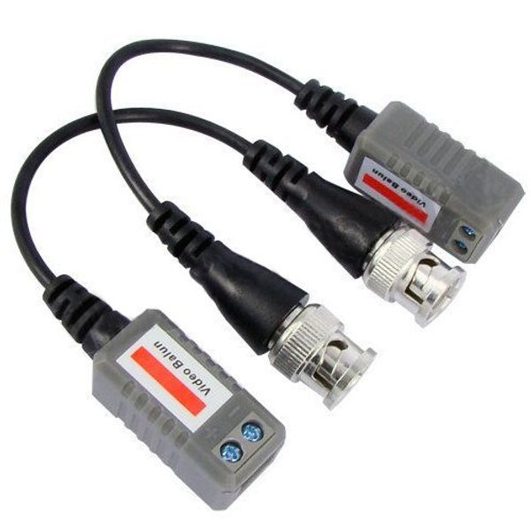 BW PAIR CCTV Camera BNC CAT5 Video Balun Transceiver Cable