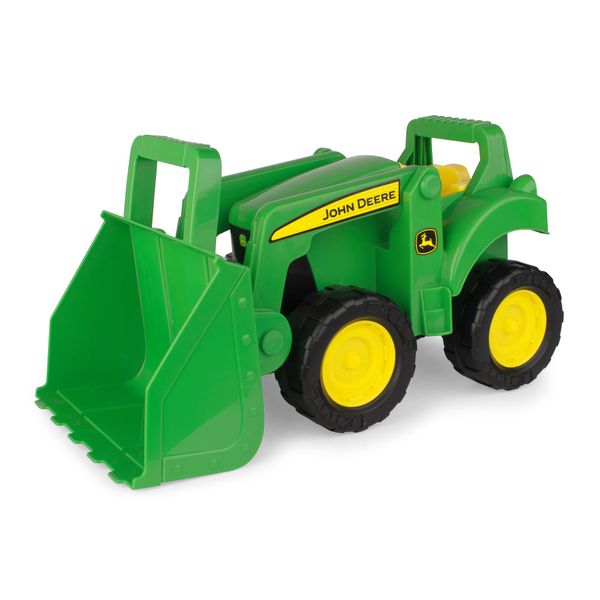 TOMY Big Scoop John Deere Tractor Toy with Loader - Officially Licensed John Deere Tractor Toys - 15 Inch - Toddler Sand Toys Ages 3 Years and Up