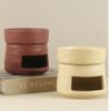 Warmself Ceramic Essential Oil Burner Tealight Candle Holder Decorative Aroma Diffuser Separable White