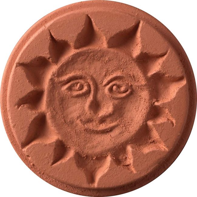 JBK Pottery Terra Cotta Cookie Stamps (Sun)