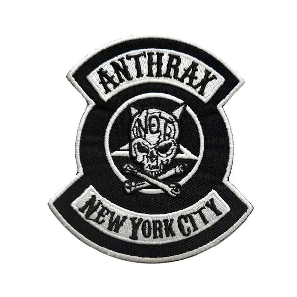 Anthrax - Aufnäher zum Aufbügeln NYC (Einheitsgröße) (Schwarz/Weiß)