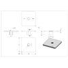 V4A flat cap for QR 50 x 50 mm