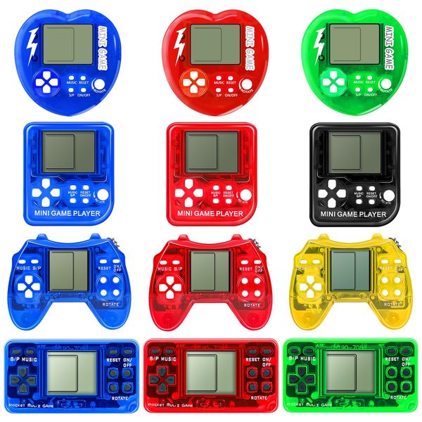 SSRMX 12Pcs Video Game Party Favors Video Game Keychain Gamer Party Favors Video Game Party Supplies Arcade Mini Gaming Keychain for Boys and Girls