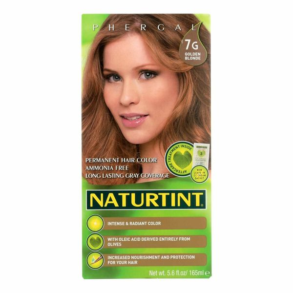 Naturtint 7G Golden Blonde Permanent & Long Lasting Hair Color Gel 5.75 fl oz