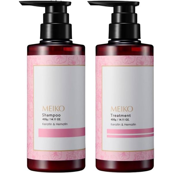 Meiko Cherry Blossom Shampoo And Conditioner Set for Damaged Hair