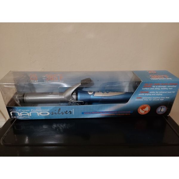 CONAIR PRO 1" NANO SILVER CERAMIC TOOLS 450° FLAT IRON HAIR STRAIGHTENER