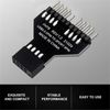 USB2.0 9Pin Header Splitter Mainboard 1 To 2 Extension Adapter USB HUB Connector