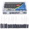 Glarks 300Pcs 15 Value 0.1uF - 470uF Electrolytic Capacitors Assortment Kit