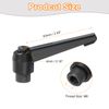 sourcing map 4Pcs M8 Adjustable Knobs Handle Female Thread Push Button Ratchet Quick Release Locking Rotating Bolt for Lathe Machinery, Black