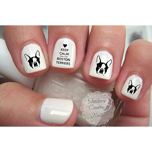Boston Terrier Nail Art Decals