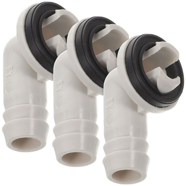 3 Pcs Crank Cord Air Conditioner Drain Kit Hose Connector Home Parts