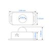 DC 12V 24V PIR Sensor LED Motion Sensor Switch,Body Infrared Sensing Controller for Timer Flexible LED Automatic Light Strips, 2Pack