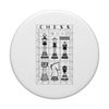 Schachspielerfiguren Set Futuristic Checkmate Wireframe PopSockets mit austauschbarem PopGrip