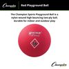 Champion Sports Playground Ball (Red, 16-Inch), Model:PG16RD