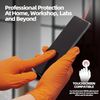Orange 8Mil Heavy Duty Industrial Nitrile Gloves-Texture