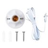  Light Bulb Socket with Cord,E26/ E27 Lamp Base Desktop 25ft Light Socket with Cord Light Bulb Base E26/ E27 Lamp Base Desktop 25ft Include Screw Cord On/Off Switch Hanging,Light Socket with Cord