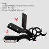 Professional Barber Scissors and Razor Set - Hair Cutting & Thinning Shears Kit