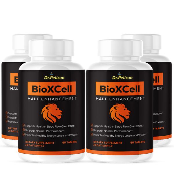 BioXCell- Men's Health & Performance- 4 Bottles- 240 Tablets