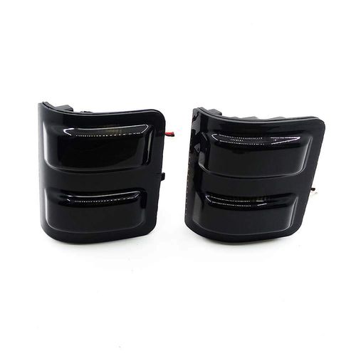Xinctai 2PCS LED Side Mirror Marker Light Turn Signal Lamp for 2008 to 2016 Ford F250 F350 F450 F550 Super Duty Pickup Truck, Smoke Lens/Clear Lens (Smoke Lens-White Light)
