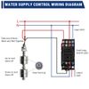 Uadme Double Float Switch, Liquid Level Sensor, DC 0~110V Stainless Steel Double Ball Float Switch, Water Level Controller Sensor Switch for Water Tank, Pool, Sink, Fish Tank(100mm)