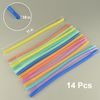 Bendable Straws - 11 inch Long Colored Flexible Straws - Bendy Drinking Straw Reusable - 14 Pack