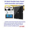 Solar Panel 25-Watt Flexible 12 Volt Solar Panel with 30a Controller