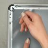 A4 Aluminium Silver Lockable Outdoor Snap Frames Poster Holder A4 SIZE