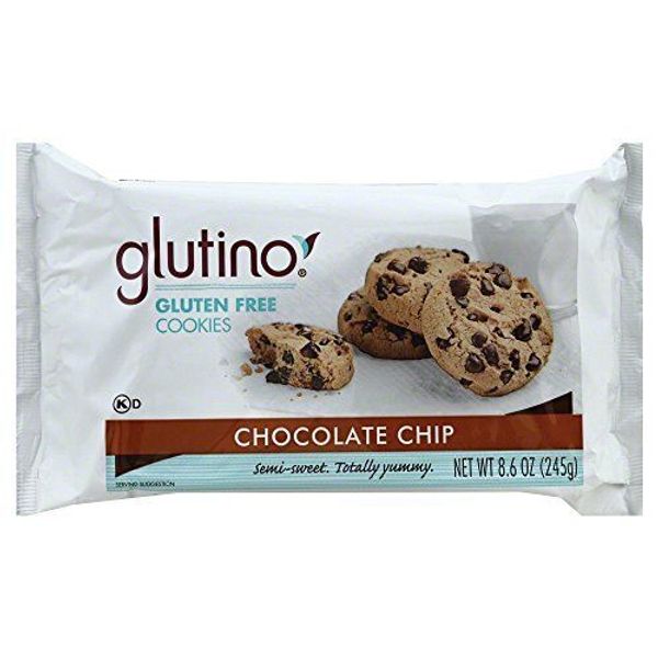 Glutino Gluten Free Cookies, Chocolate Chip, 8.6-Ounces (Pack of 6)