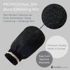 Hydréa London Black Elegance Exfoliating Spa Mitt Medium/Hard Texture