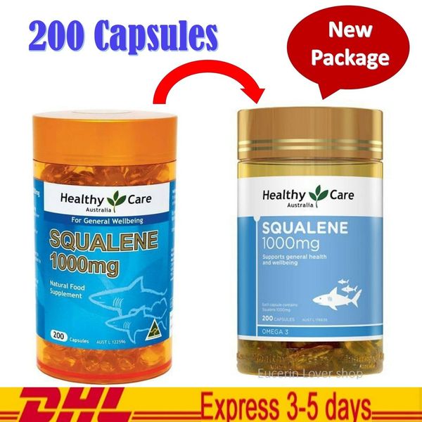 Healthy Care Squalene 1000 mg Natural Nutritional Supplement General Healthy