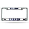 Rico Industries NHL Buffalo Sabres Standard Chrome License Plate Frame