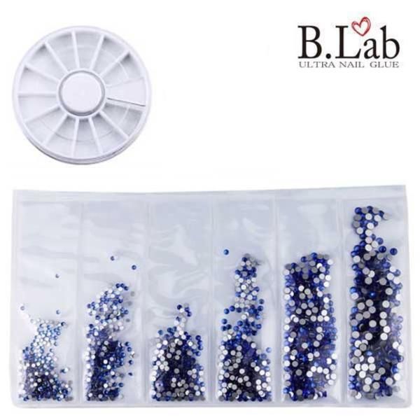 Nail parts material stones, 6 types of cubic flat stones, sapphire nail art glue parts, jelly nails, nail materials, beads