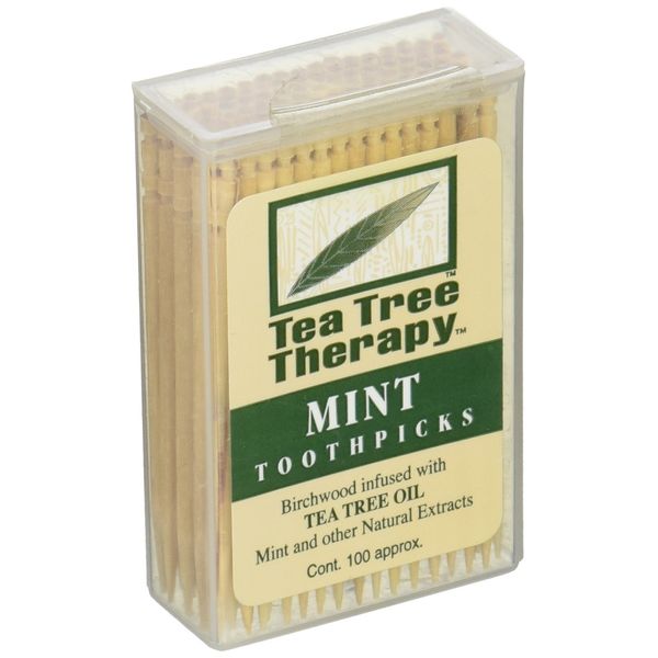 Tea Tree Therapy Mint Toothpicks 100 Ct (Pack of 1)